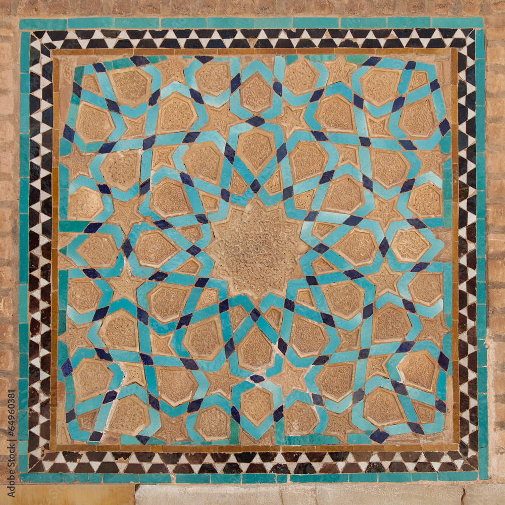 tile panel in mosque