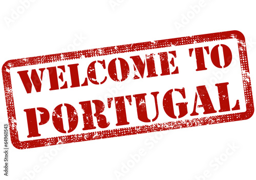 welcome to portugal stamp