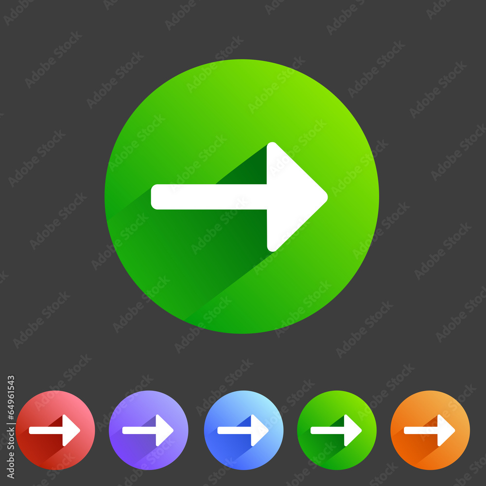 Flat arrow icons Flat arrow icons