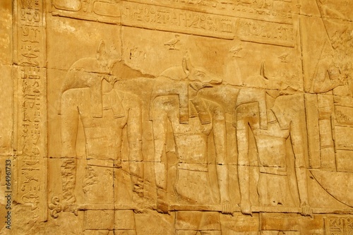 Murais de parede Egyptian scene and script