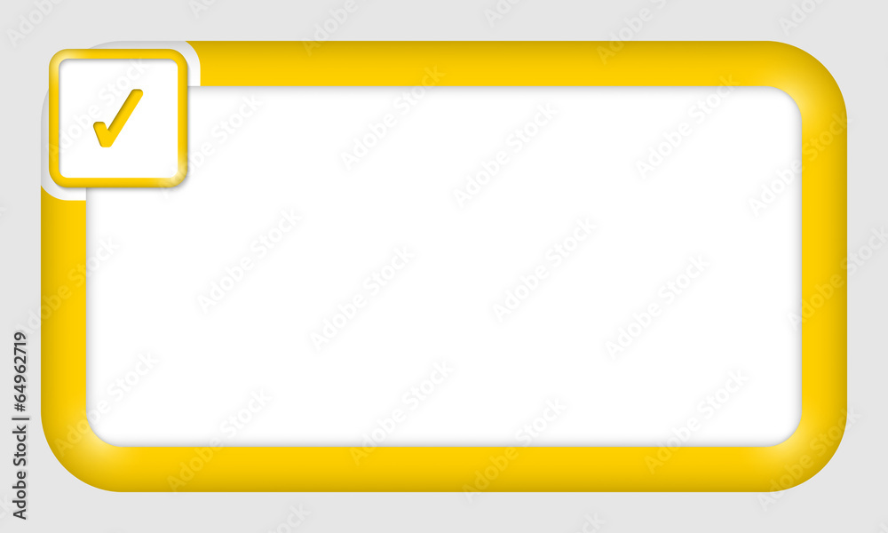 vector frame for text insertion with check box vector frame for text insertion with check box