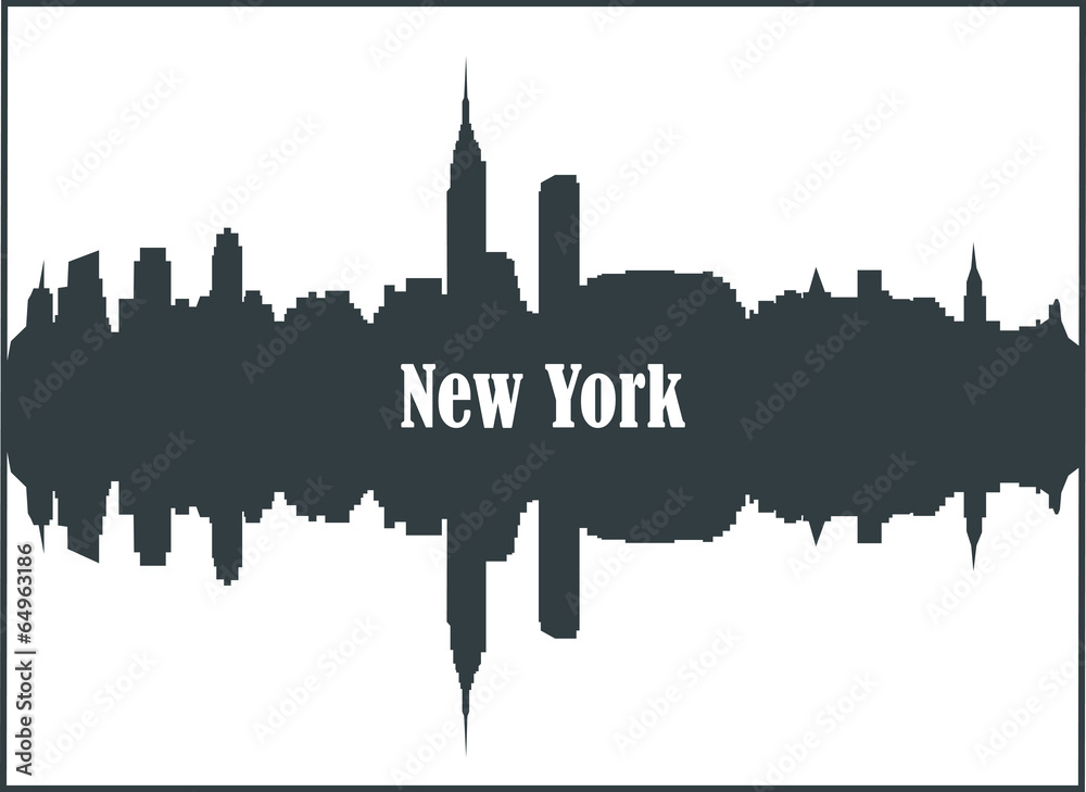 Contour of the city of New York