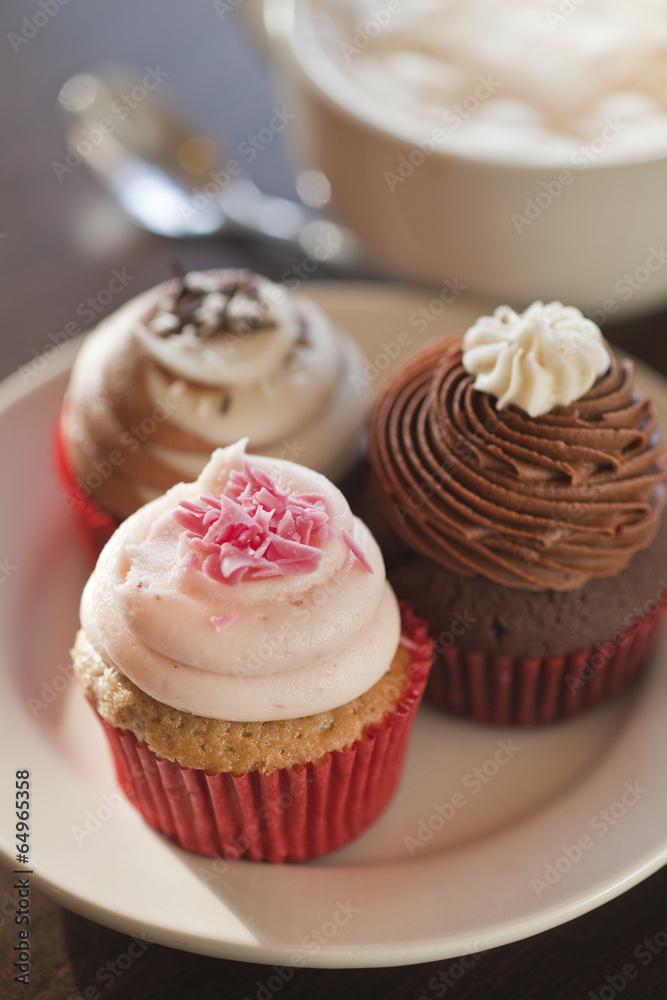 various colorful cupcakes various colorful cupcakes