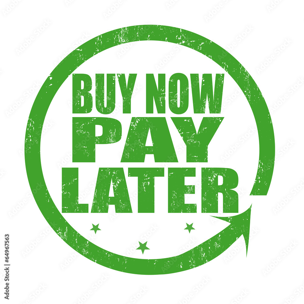 Buy now pay later stamp