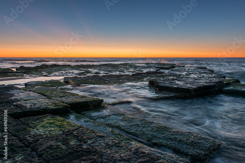 Sunrise from Sydney sea.