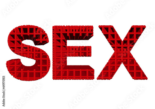 kırmızı seks yazısı photo