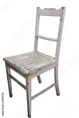 Old White Chair