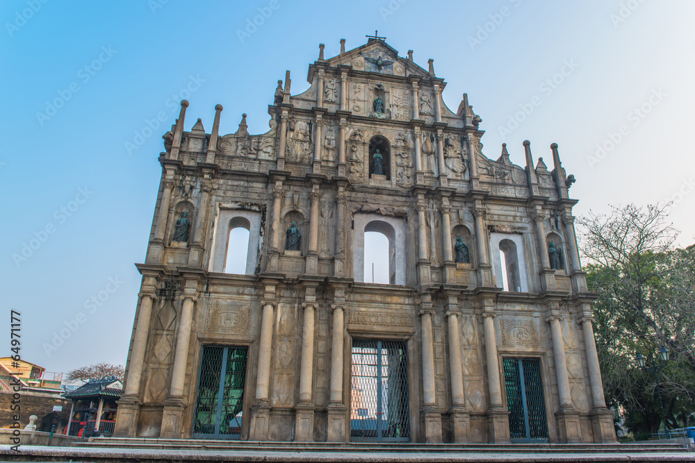 Ruins of St  Paul s - A famous tourist sightseeing in Macau