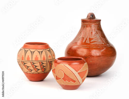 Vintage Native American Pueblo Pottery.