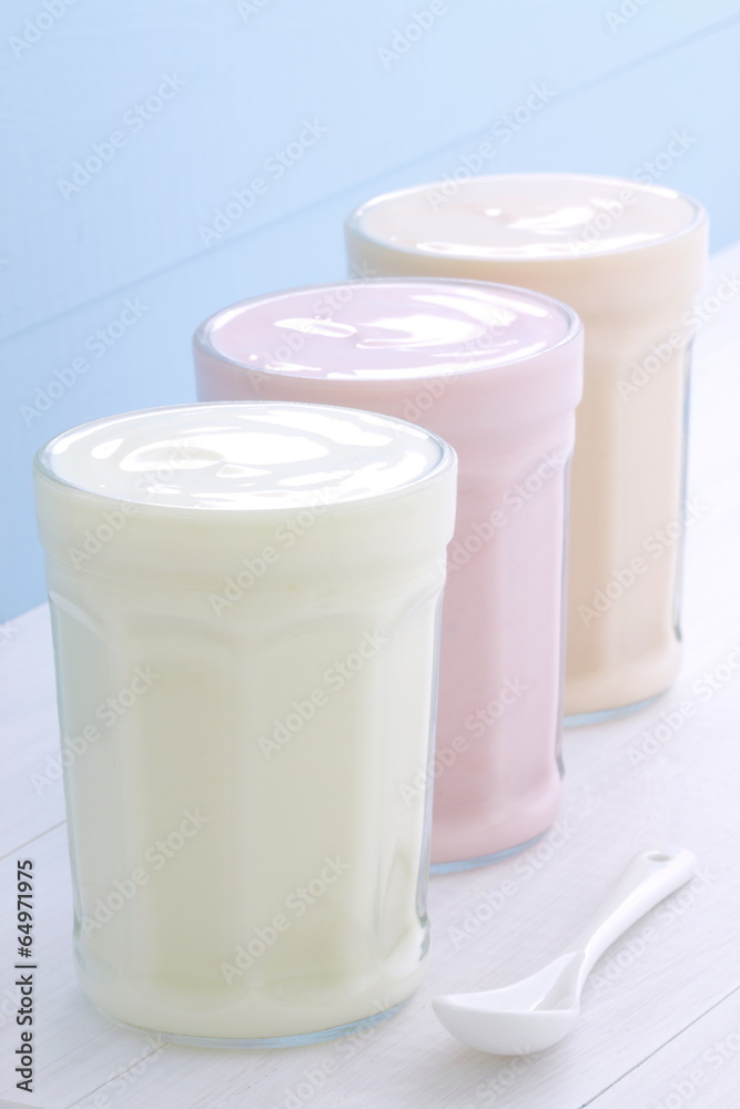 Fresh assorted yogurt Fresh assorted yogurt