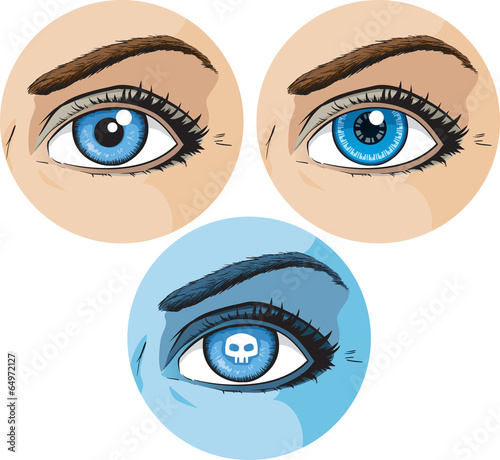 Comic book eye