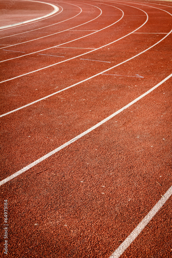 number on running track