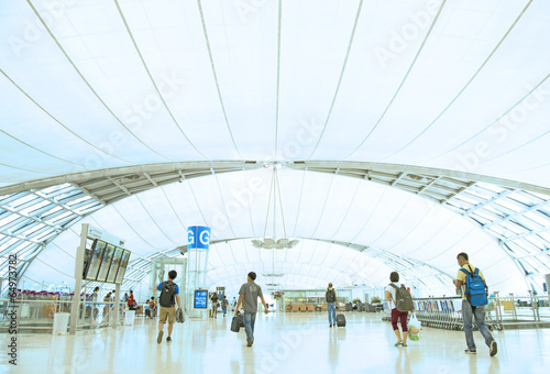 Photography Bangkok airport interior