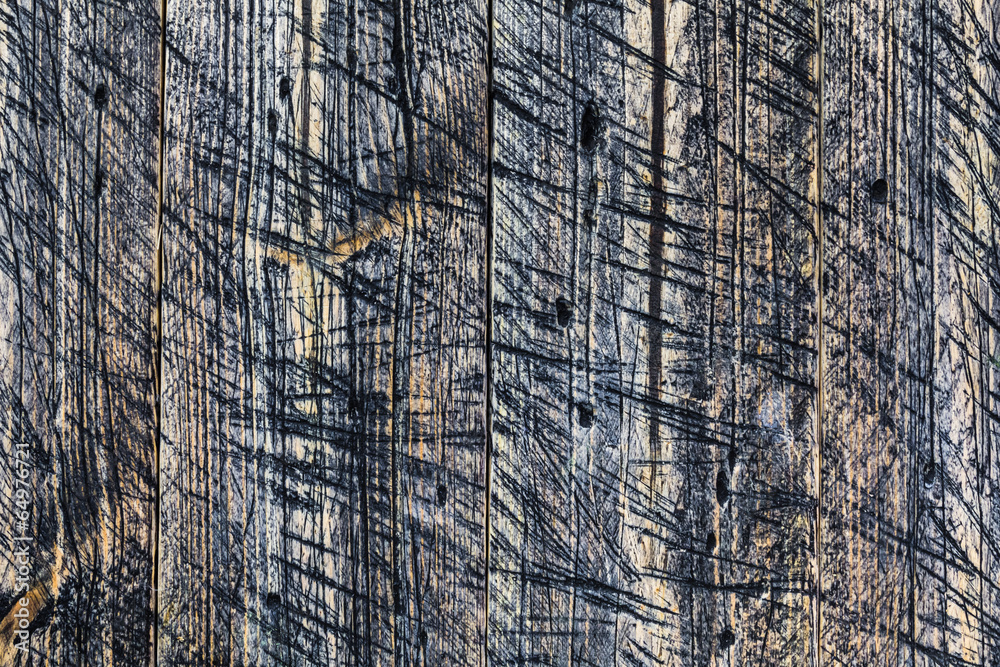 Fototapeta premium wall wooden planks painted grey