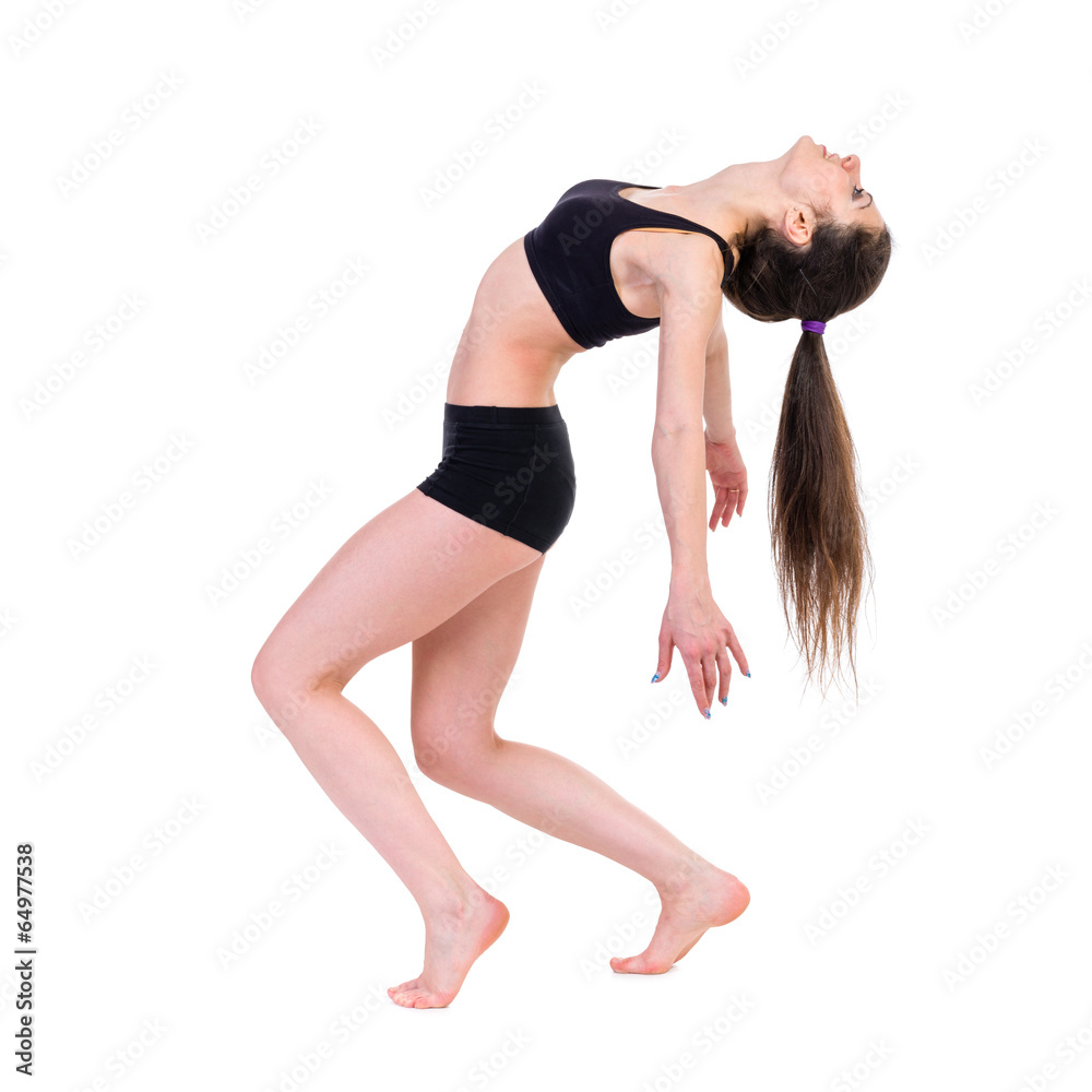 ballet dancer. happy woman jumping, isolated on white ballet dancer. happy woman jumping, isolated on white