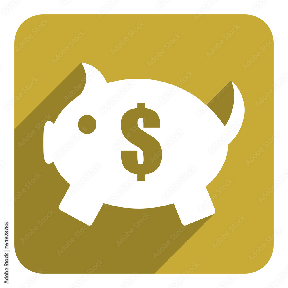 piggy bank flat icon