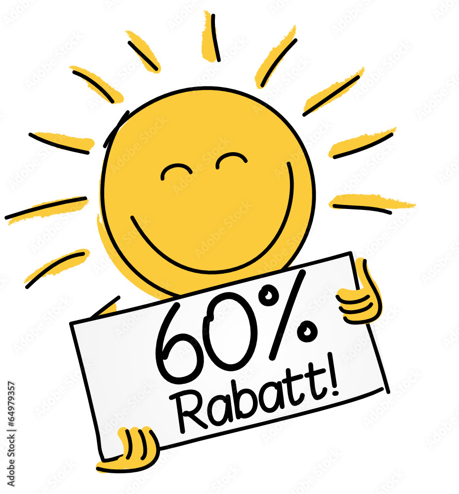 60 % Rabatt 60 % Rabatt
