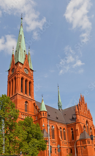 Saint Catherine church (1897) in Torun, Poland