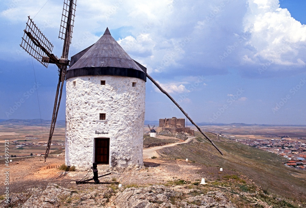 Traditional windmill, Consuegra, Spain © Arena Photo UK