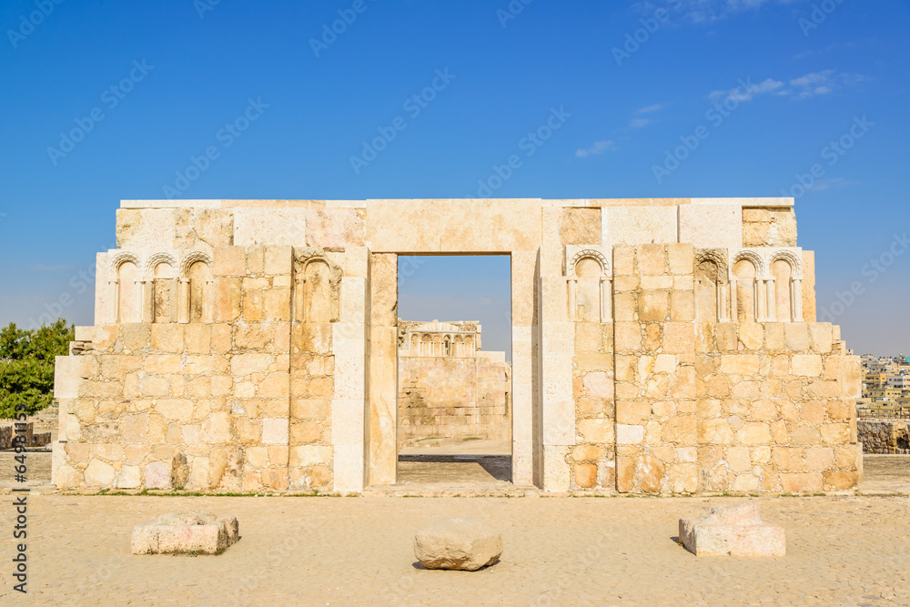 The Monumental Gateway of Amman Citadel in Amman, Jordan