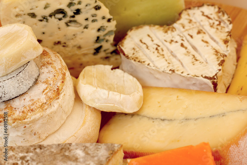 Various types of cheese