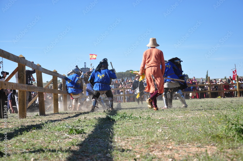 Obraz premium Batalla Medieval