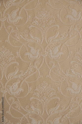 Closeup fabric with floral detail