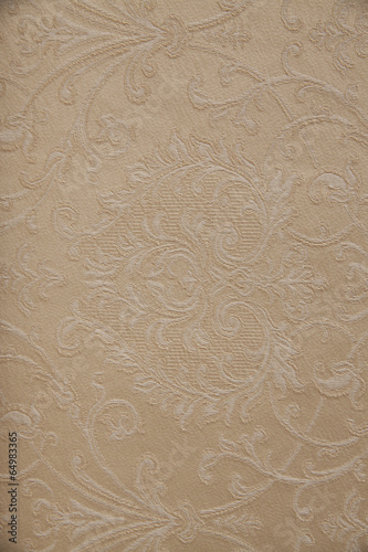 Closeup fabric with floral detail