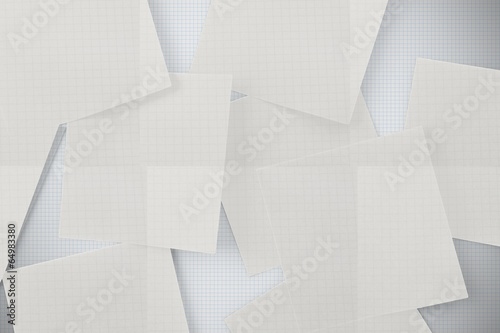 Φωτογραφία White paper strewn over grid