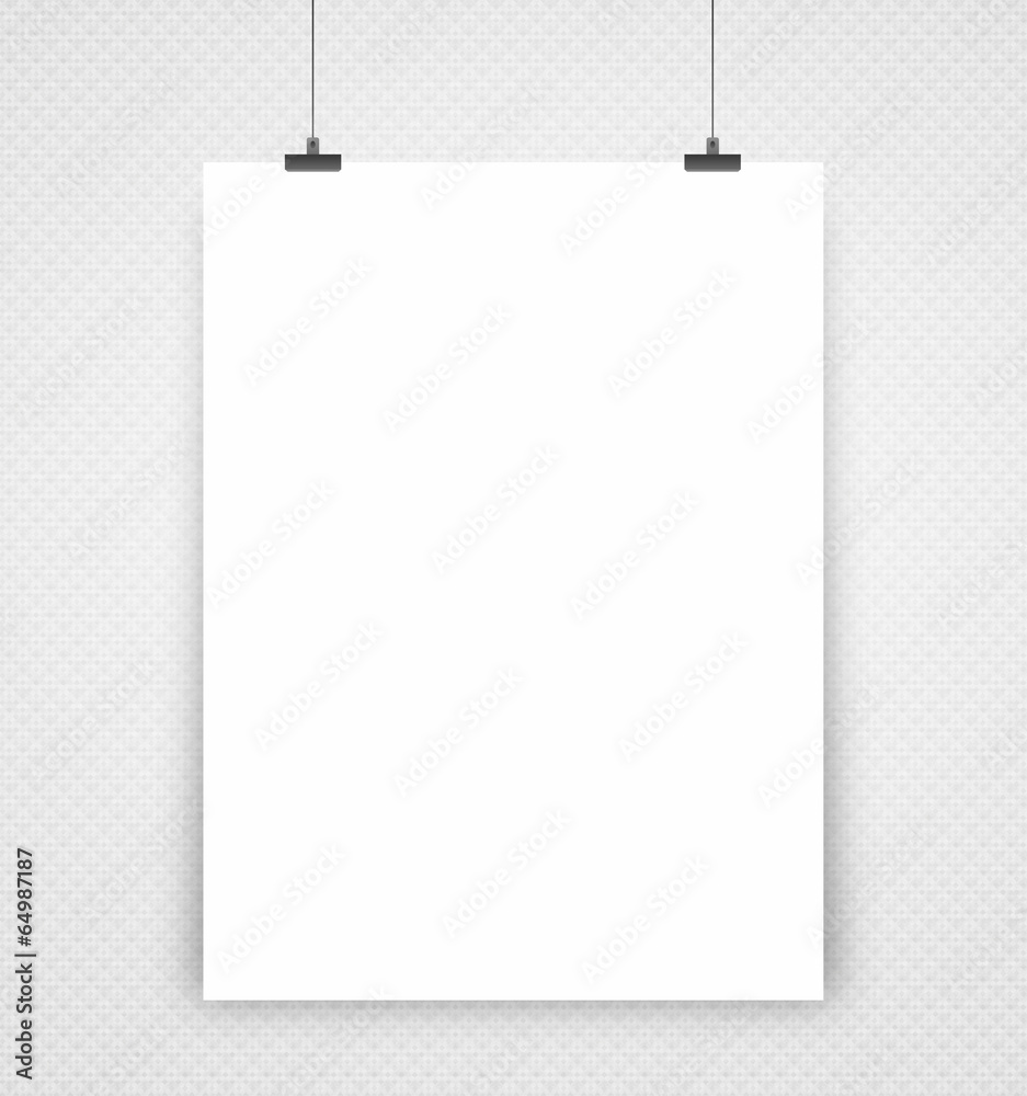 white poster on a wall white poster on a wall