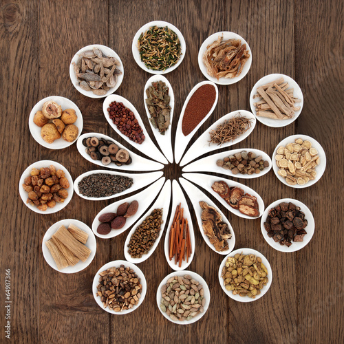 Fotografie Chinese Herbal Medicine Platter