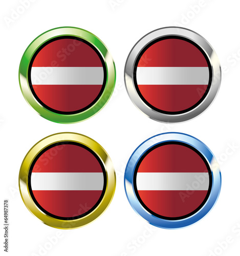 Free Download Latvia flag button - GFXLoad