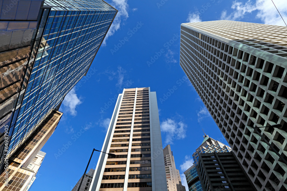 Low angle view of skyscraper