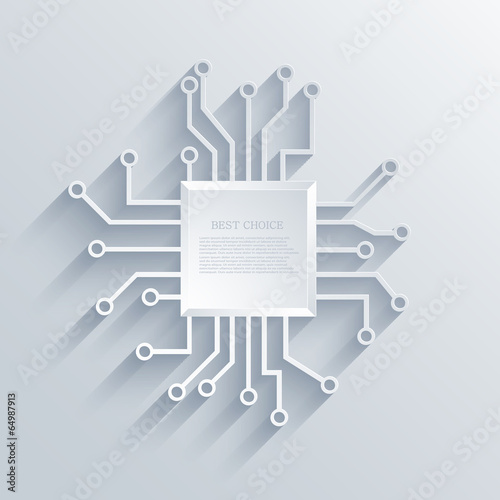 Vector modern circuit board background.