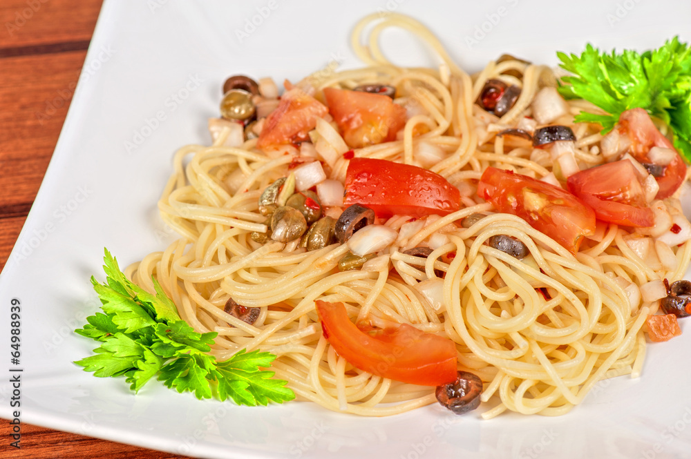 Pasta with vegetable