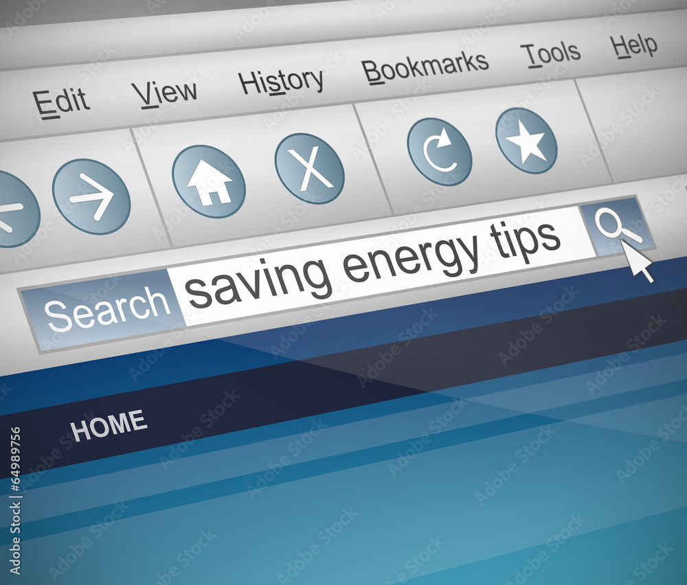 Saving energy concept.