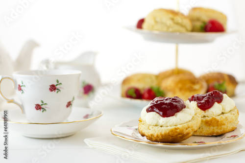 English Scones, Devonshire style