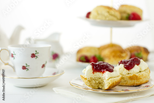 Cream tea scene
