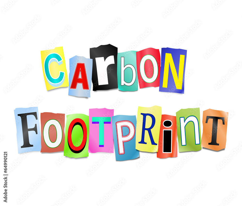 Carbon footprint concept. Carbon footprint concept.