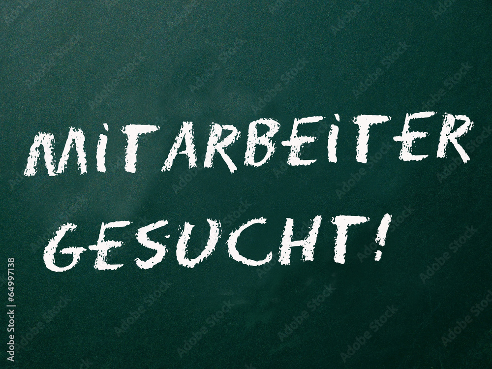 Obraz premium Mitarbeiter gesucht