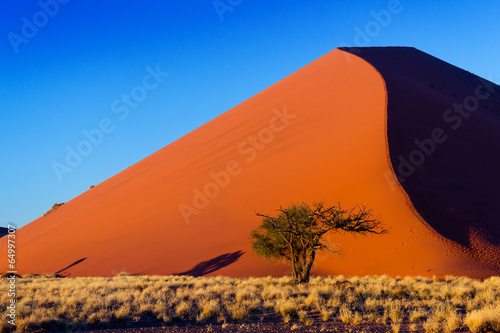 Sunset dunes of Namib desert, Sossusvlei, Namibia, Africa