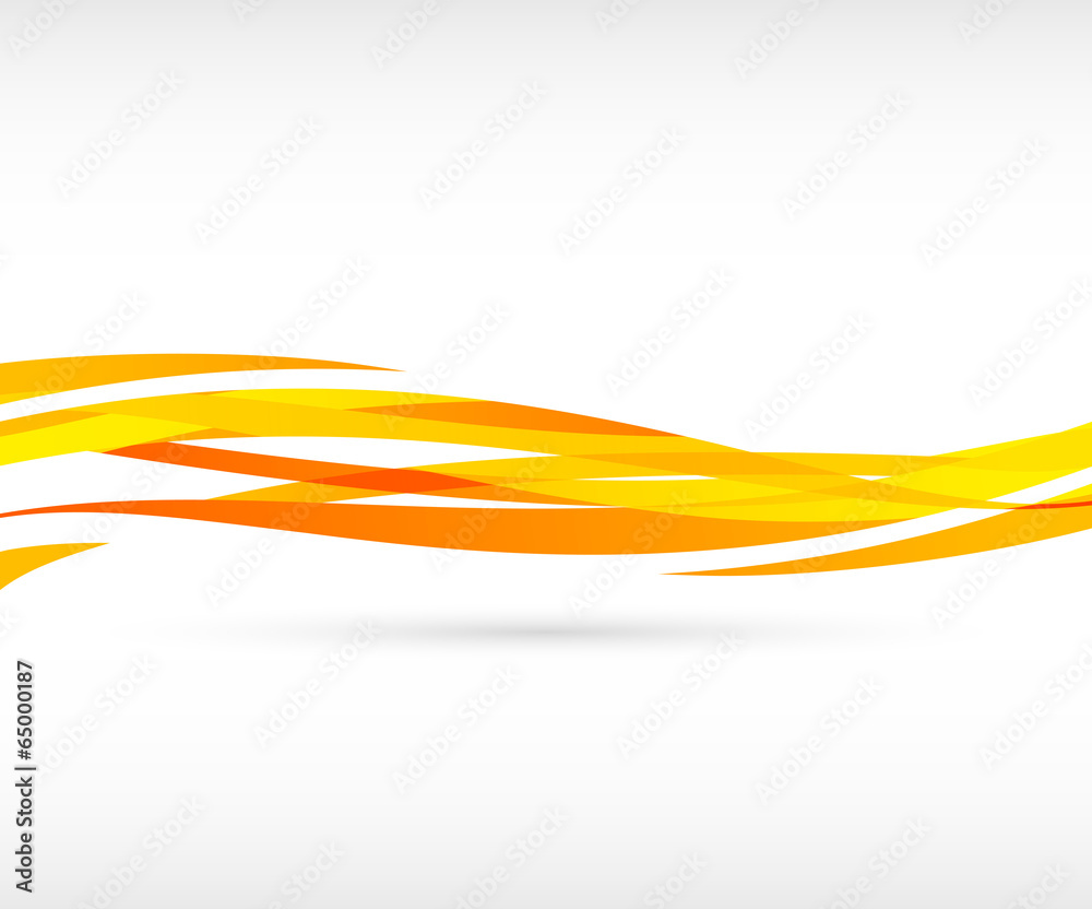 Abstract orange wave background