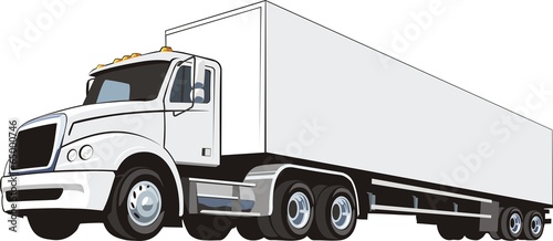 heavy truck with container