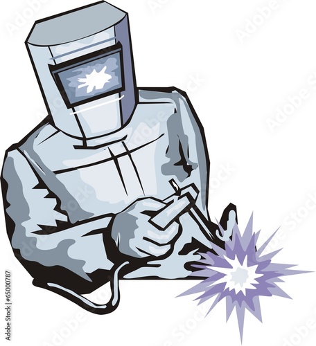 welder to clamp detail by welding