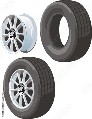 car wheels parts