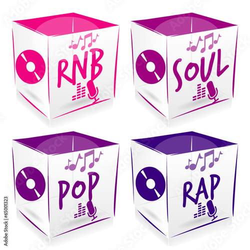 4 cube music style