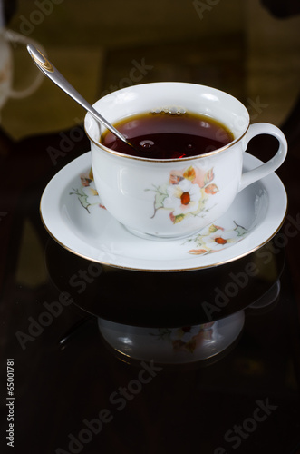 Сup of black tea