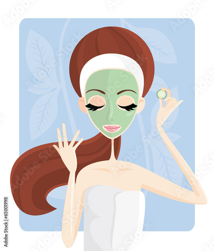 Cura di bellezza - maschera al cetriolo