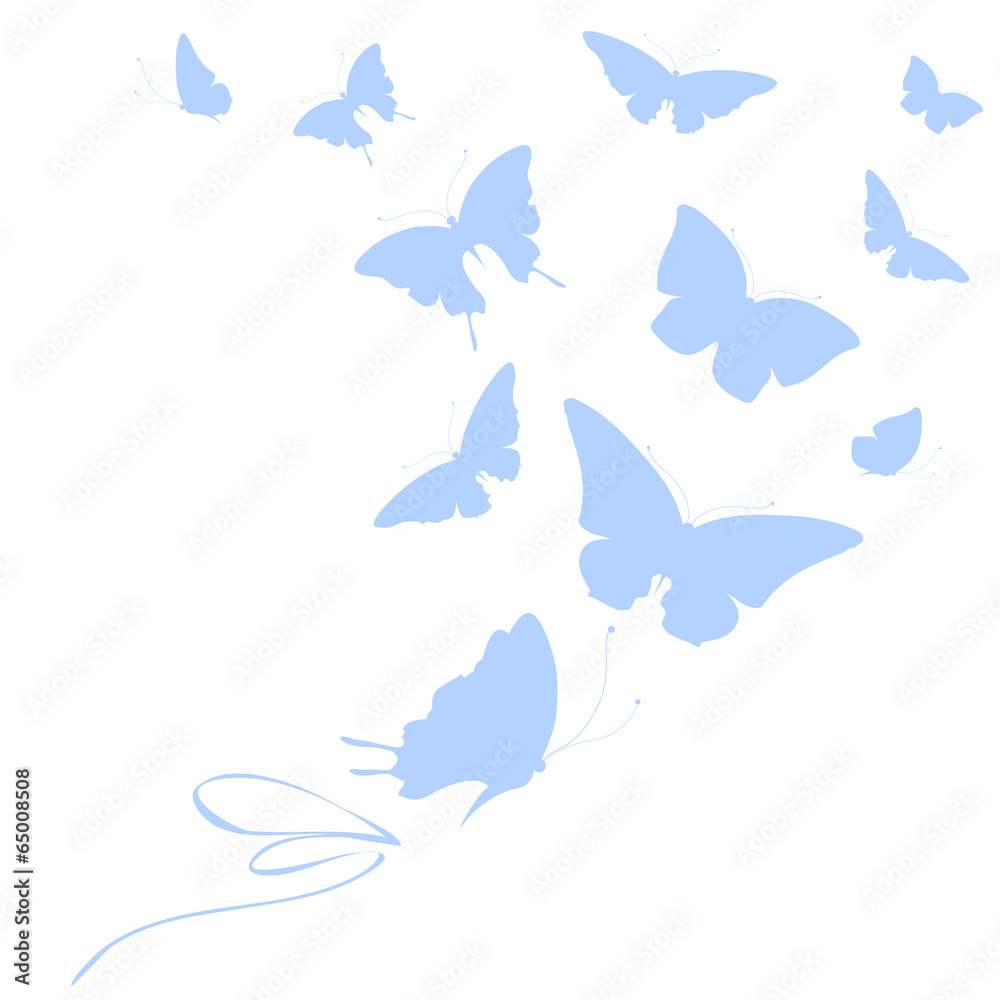 Naklejka premium butterflies design