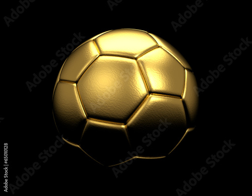 gold ball on dark background